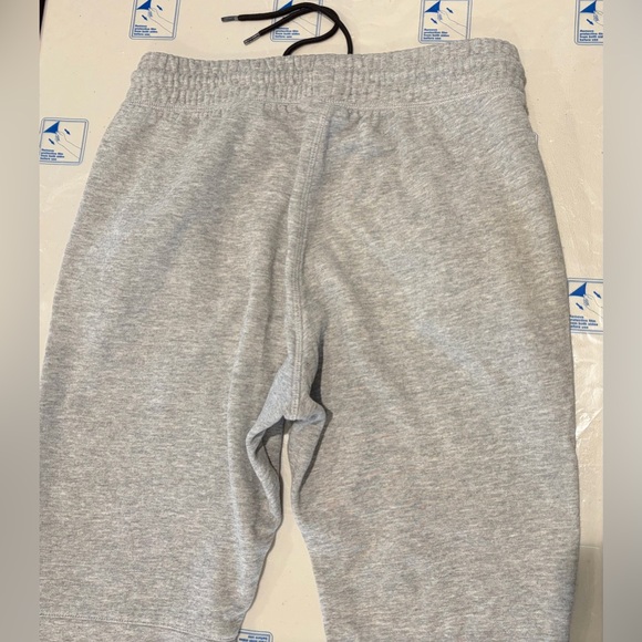 H&M Gray Jogger Sweatpants Black Zipper Pockets Moto style knees Medium - Picture 5 of 10